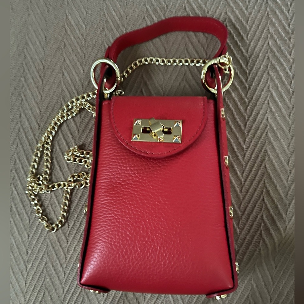New w/tags Leather crossbody phone holder
